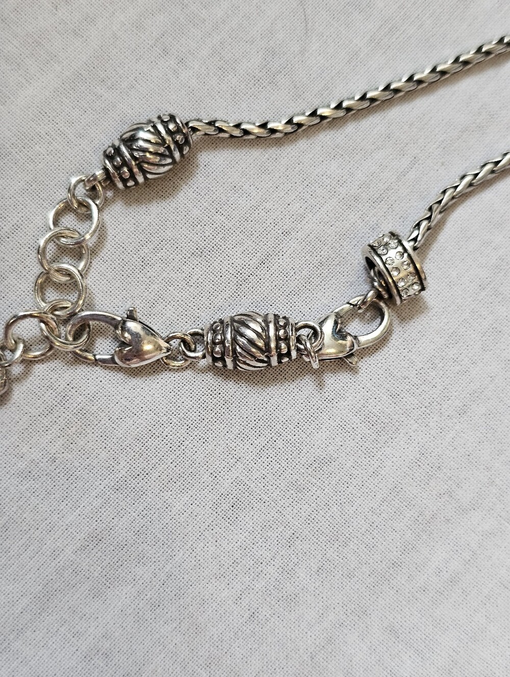 Brighton ABC Barrel Slide Bracelet w/ Meridian Crystal Spacer - Picture 7 of 9